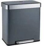 SVITA LT2X30 M&uuml;lleimer 60l Treteimer Tretm&uuml;lleimer Abfalleimer 2 F&auml;cher