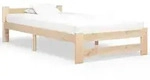 vidaXL Massivholzbett Kiefer 100x200 cm