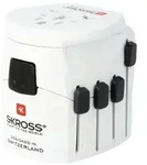 SKROSS 61260 World Adapter PRO - World, wei&szlig; - geeignet f&uuml;r alle geerdeten und