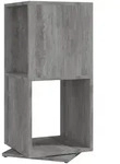 vidaXL Drehregal Betongrau 34,5x34,5x75,5 cm Holzwerkstoff