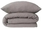 Schiesser Bettw&auml;scheset Molly - Musselin - 2-teilig - 135 x 200 cm - Grau