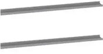 vidaXL Wandregale 2 Stk. Grau 115x9x3 cm