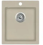 Granitsp&uuml;le Einzelbecken 9 | vidaXL : Farbe - Beige