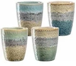 Leonardo MATERA Keramikbecher 300 ml gemischt 4er Set