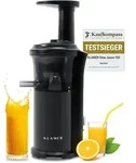 KLAMER Slow Juicer Gem&uuml;se und Obst, Entsafter mit R&uuml;ckw&auml;rtsgang, elektrische