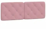 vidaXL Kopfteil-Kissen Rosa 140 cm Samt