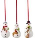 Villeroy & Boch Nostalgic Ornaments: Ornamente Schneem&auml;nner Set 3tlg,