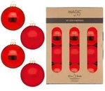 Christbaumkugeln Weihnachtskugeln Glas &Oslash; 8 cm 12 St&uuml;ck merry red