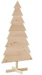 vidaXL Weihnachtsbaum Holz zum Schm&uuml;cken 150 cm Massivholz Kiefer