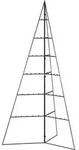 vidaXL Metall-Weihnachtsbaum f&uuml;r Dekorationen Schwarz 140 cm