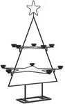 vidaXL Metall-Weihnachtsbaum zum Dekorieren Schwarz 75 cm