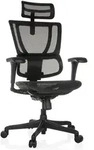 B&uuml;rostuhl / Chefsessel ERGOHUMAN SLIM ECO M GEN2 Netzstoff schwarz hjh OFFICE