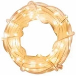 Idena Lichterschlauch 100 LED warmwei&szlig; &Oslash;5mm 10m, innen & au&szlig;en, mit Netzteil
