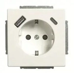 Busch-Jaeger SCHUKO-/USB-A+C Steckdose 20 EUCB2USBAC-44M 2CKA002011A6318