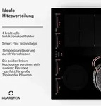 Klarstein Masterzone 60 Hybrid Induktionskochfeld Einbau 4 Flex-Zonen ThermoBoost