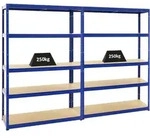 PROREGAL Mega Deal | 2x Schwerlastregal Big Elephant S | HxBxT 180x120x45 cm 