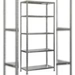 PROREGAL Schraubregal PANDA | HxBxT 180x80x30cm | 5 Fachb&ouml;den | Fachlast 100kg 
