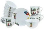 CreaTable Luna Socken Kaffeeservice 18-tlg Porzellan