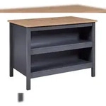 Nellina Sideboard K&uuml;chen-&Oslash;, 2 Ablagen grau, Artisan Eiche dekor.