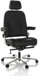B&uuml;rostuhl / Chefsessel 24 HOURS F Leder schwarz hjh OFFICE