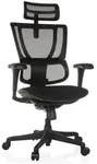 B&uuml;rostuhl / Chefsessel ERGOHUMAN SLIM ECO F GEN2 Sitz Stoff / R&uuml;cken Netz schwarz