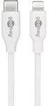 Goobay 39444 Lightning - USB-CTM Lade- und Synchronisationskabel, 0.5 m, Wei&szlig; -
