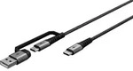 Goobay 2in1 USB-Textilkabel 70277