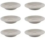 APS Espressountertasse 6er Set &Oslash; 11,5 cm, H: 2 cm, Porzellan, blau