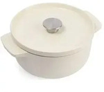 KitchenAid Br&auml;ter mit Deckel creme 22 cm f&uuml;r alle Herdarten Bis zu 260&deg;C