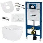 Geberit H&auml;nge Wand Dusch WC Sp&uuml;lrandlos Toilette Taharet/Bidet Ventil