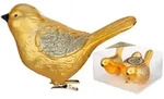 3 Christbaumschmuck V&ouml;gel auf Clip 9cm Kunststoff Christbaumkugeln Gro&szlig;e