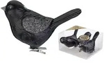 3 Christbaumschmuck V&ouml;gel auf Clip 9cm Kunststoff Christbaumkugeln Gro&szlig;e