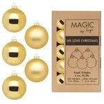 30 Weihnachtskugeln 6cm Glas Christbaumkugeln Weihnachtsbaumkugeln inkagold