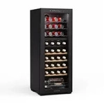 Klarstein Bovella 36 Duo+ Weink&uuml;hlschrank | 2-in-1 | 36 Flaschen | 2 Zonen | 7