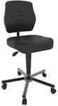 meychair Arbeitsdrehstuhl W15-25-TR-PU schwarz, bis zu 250kg belastbar