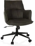 Home Office Stuhl / Drehstuhl SOLAO LIFE Stoff dunkelgrau hjh LIVING