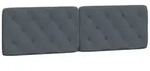 vidaXL Kopfteil-Kissen Dunkelgrau 180 cm Samt
