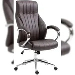 CLP B&uuml;rostuhl Wigan Echtleder HBT: 120x73x76 cm braun