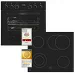 Exquisit Herd-Set EHE285-HBZ-020-Set schwarz | Energieeffizienzklasse A | 75 l