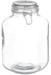 Relaxdays 3 Liter Einmachglas, zum Konservieren, Gastro, B&uuml;gelverschluss, Gummiring,