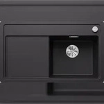 BLANCO GmbH + Co KG BLANCO ZENAR 45 S-F Sp&uuml;le schwarz, fl&auml;chenb&uuml;ndig ab 45 cm,