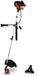 EBERTH 2in1 Motorsense & Rasentrimmer Benzin, 3PS, 52cc, 2-Takt, Tragegurt,