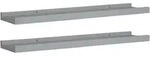 vidaXL Bilderleisten 2 Stk. Grau 60x9x3 cm MDF