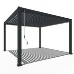 Weide Deluxe Plus | Pergola Voll Aluminium freistehend | 4 x 4 M | Lamellendach