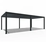 Weide E-Deluxe Plus elektrische Pergola Voll-Aluminium 4x8m mit Lamellendach