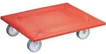 WAGNER Transporthilfe ANTI-RUTSCH - 59 x 49 x 14 cm, Bespannung & Rollen...