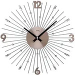 AMS W9654 Wanduhr mit anthrazitfarbenen Metallst&auml;ben