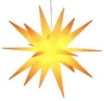 vidaXL LED-Weihnachtsstern Faltbar Gelb 100 cm