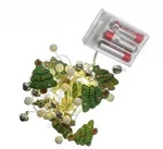 MARELIDA LED Drahtlichterkette gr&uuml;ne Tannenb&auml;ume und Gl&ouml;ckchen 20LED L: 1,9m