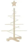 vidaXL Weihnachtsbaum Holz zum Schm&uuml;cken 75 cm Massivholz Kiefer